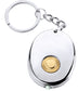 Keyring Flashlight Silver Finish Gold Plate Mini Torch Oval