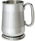 Pewter Tankard 1 Pint Howard Style Satin Banded with C Handle