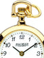 Classic Pendant Watch Open Faced Gold Plated on Chain Standard Number Quartz