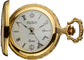 Full Hunter Masonic Pocket Watch Compasses and Square Antique Gold Plated