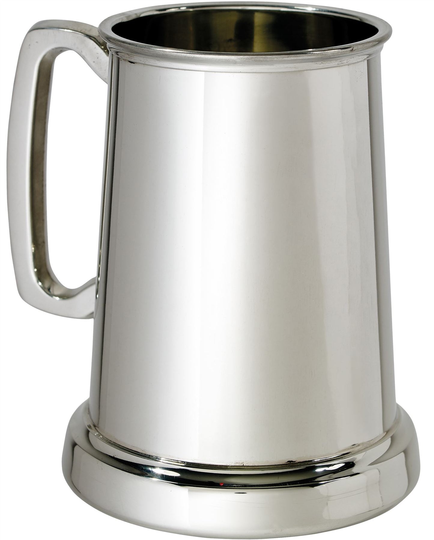 Pewter King's Shilling Tankard 1 Pint Plain with Feature Touchmark