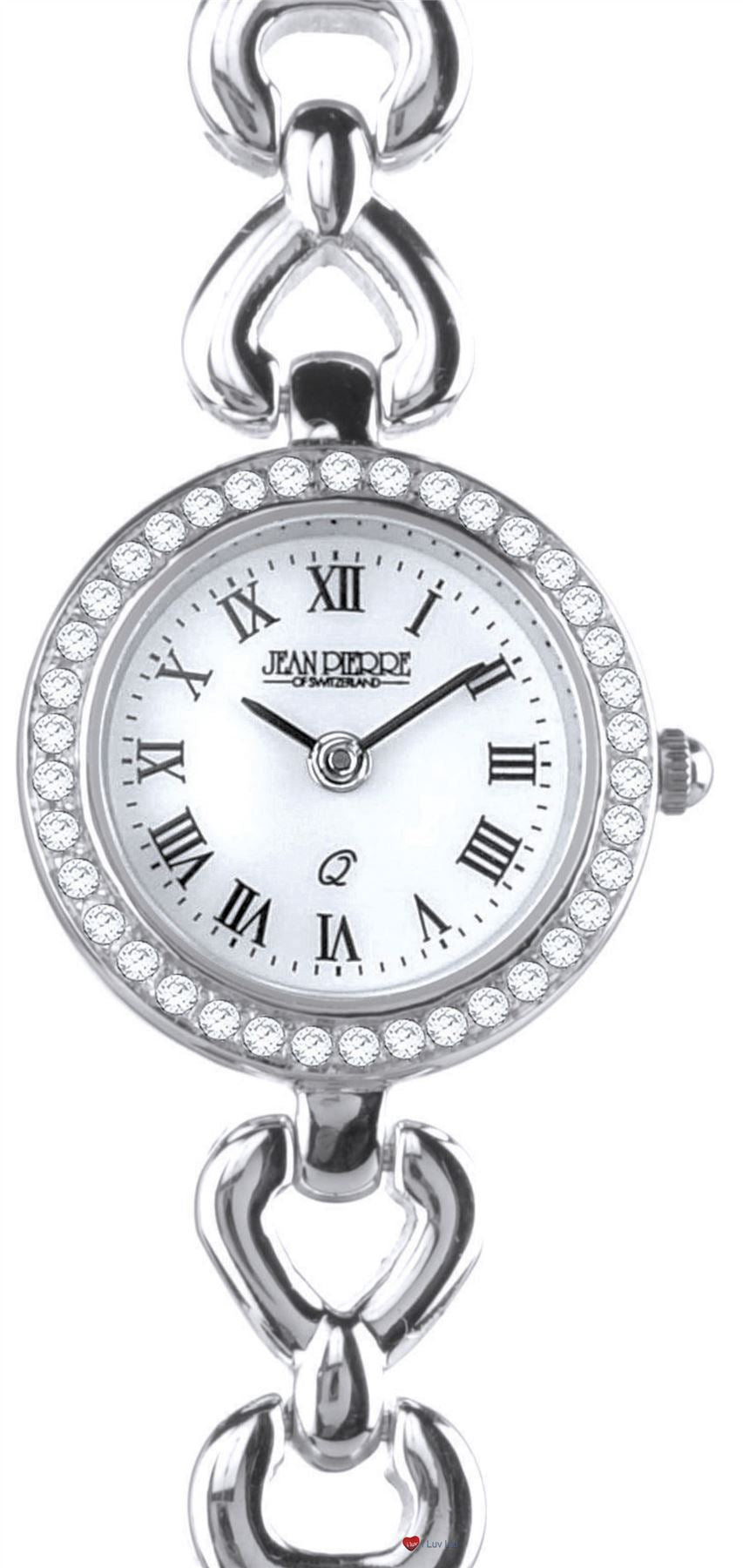 Sterling Silver Ladies Bracelet Wristwatch Quartz Movement Roman Numerals