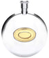 4oz Stainless Steel Hip Flask Gold Plate for Pocket or Sporran