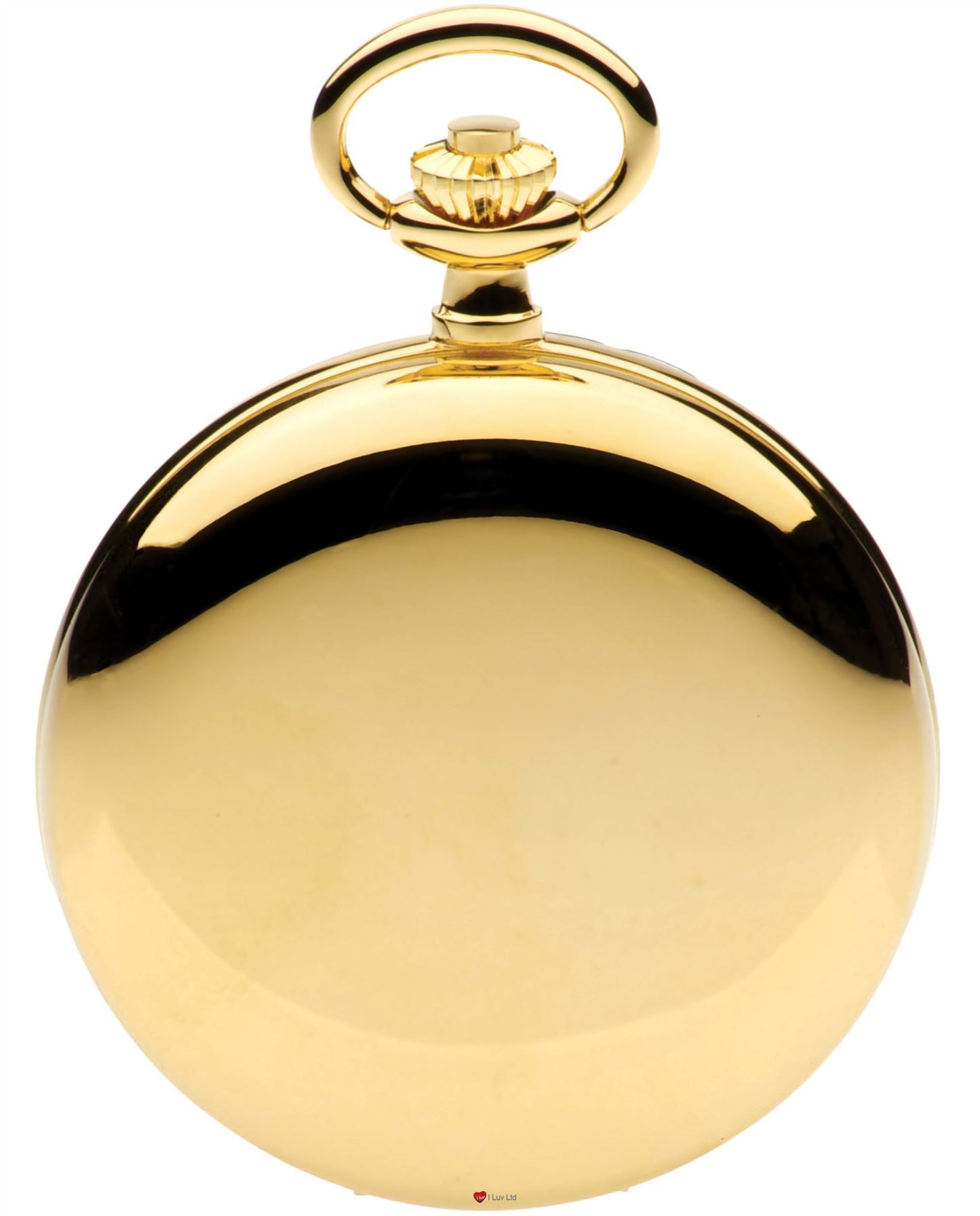 Polished Full Hunter Gold Plated Pocket Watch 17 Jewel Movement