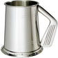 Pewter Tankard 1 Pint Plain Double Lines Golf Club Handle High-Quality Pewter