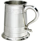 1 Pint Pewter Tankard With Satin Band and Celtic Band Design