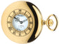 Polished Half Hunter Gold Plated Pocket Watch 17 Jewel Movement