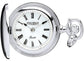 Classic Pendant Watch Sterling Silver Polished Hunter Roman Numerals Quartz